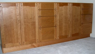 custom cherry cabinet